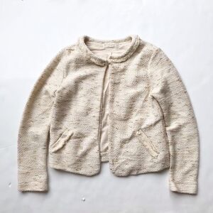 Zara lined open front light  blazer EUC 9-10Y